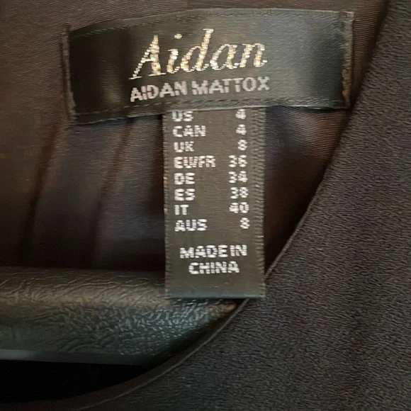 Aidan Mattox Blue Tiered Bustier Cocktail Dress - Picture 9 of 11